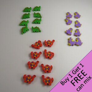 Easter Egg Filler: Small Dinosaur Erasers (24 items) Dinosaurs (they stand up)